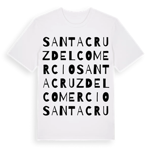 Santa Cruz del Comercio ordlek t-shirt – ekologisk bomull t-shirt från Pinshirt