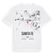 Santa Fe karta t-shirt