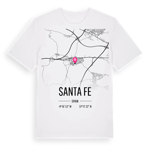 Santa Fe karta t-shirt – ekologisk bomull t-shirt från Pinshirt
