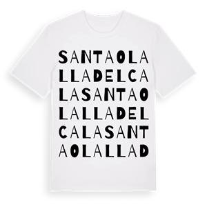 Santa Olalla del Cala ordlek t-shirt – ekologisk bomull t-shirt från Pinshirt