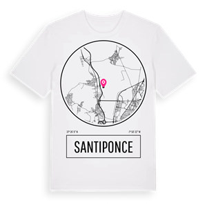 Santiponce t-shirt – ekologisk bomull t-shirt från Pinshirt
