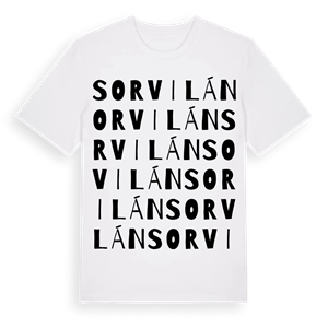Sorvilán ordlek t-shirt – ekologisk bomull t-shirt från Pinshirt