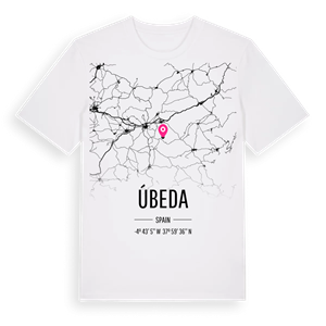 Úbeda karta t-shirt – ekologisk bomull t-shirt från Pinshirt