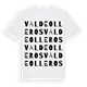 Valdeolleros ordlek t-shirt