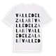 Valle del Zalabí ordlek t-shirt