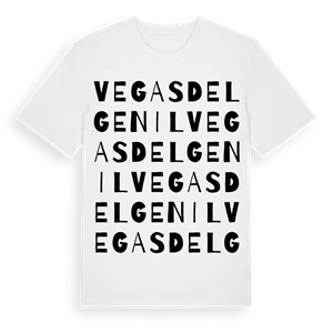 Vegas del Genil ordlek t-shirt – ekologisk bomull t-shirt från Pinshirt