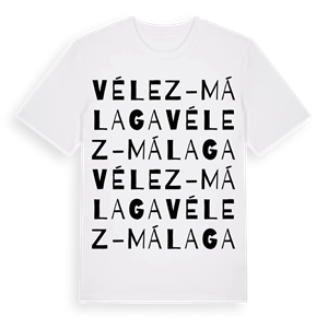 Vélez-Málaga ordlek t-shirt – ekologisk bomull t-shirt från Pinshirt