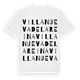 Villanueva de la Reina ordlek t-shirt