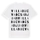 Villanueva de San Juan ordlek t-shirt