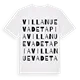 Villanueva de Tapia ordlek t-shirt