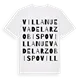 Villanueva del Arzobispo ordlek t-shirt