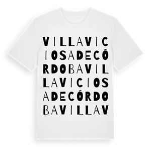 Villaviciosa de Córdoba ordlek t-shirt – ekologisk bomull t-shirt från Pinshirt