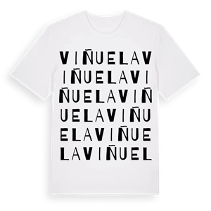 Viñuela ordlek t-shirt – ekologisk bomull t-shirt från Pinshirt