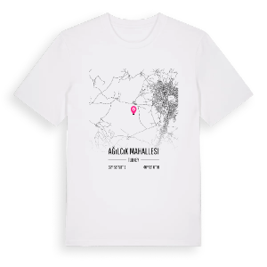Ağılcık Mahallesi karta t-shirt – ekologisk bomull t-shirt från Pinshirt