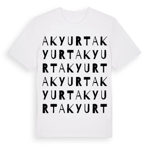 Akyurt ordlek t-shirt – ekologisk bomull t-shirt från Pinshirt