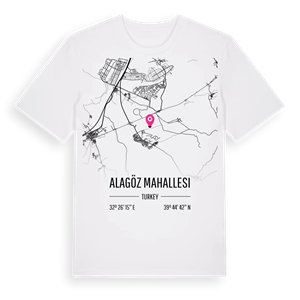Alagöz Mahallesi karta t-shirt – ekologisk bomull t-shirt från Pinshirt