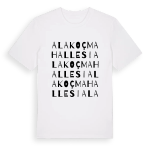 Alakoç Mahallesi ordlek t-shirt – ekologisk bomull t-shirt från Pinshirt