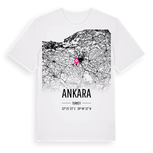 Ankara karta t-shirt – ekologisk bomull t-shirt från Pinshirt