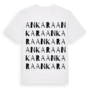 Ankara ordlek t-shirt – ekologisk bomull t-shirt från Pinshirt