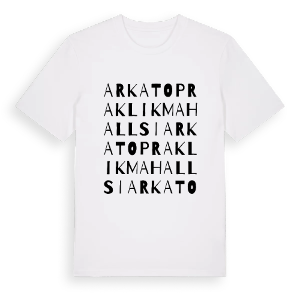Arka Topraklık Mahallsi ordlek t-shirt – ekologisk bomull t-shirt från Pinshirt
