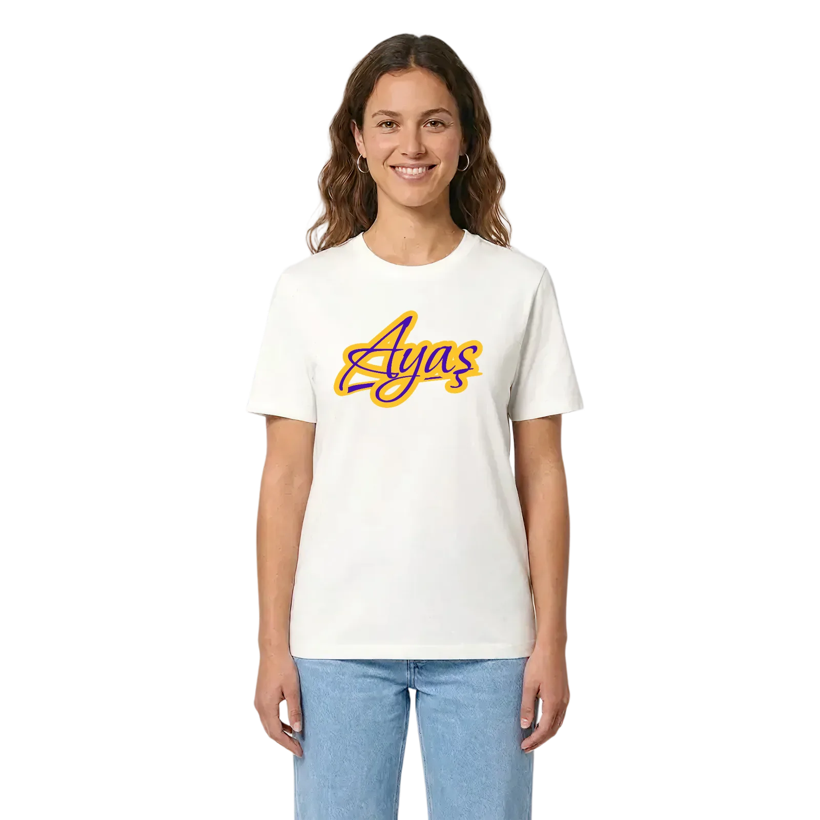 Ayaş baseball t-shirt – White, i miljö