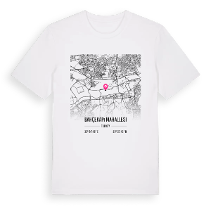 Bahçekapı Mahallesi karta t-shirt – ekologisk bomull t-shirt från Pinshirt