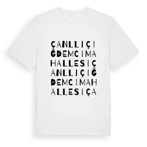 Çanllı Çiğdemci Mahallesi ordlek t-shirt – ekologisk bomull t-shirt från Pinshirt