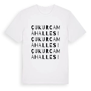 Çukurca Mahallesi ordlek t-shirt – ekologisk bomull t-shirt från Pinshirt