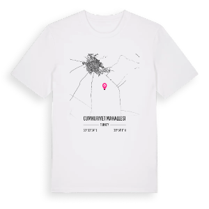 Cumhuriyet Mahallesi karta t-shirt – ekologisk bomull t-shirt från Pinshirt