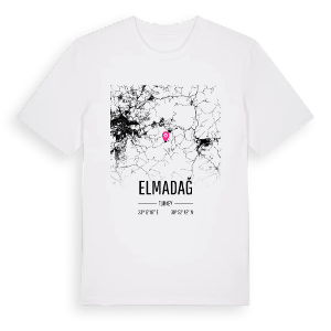 Elmadağ karta t-shirt – ekologisk bomull t-shirt från Pinshirt