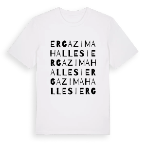 Ergazi Mahallesi ordlek t-shirt – ekologisk bomull t-shirt från Pinshirt
