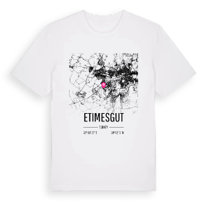 Etimesgut karta t-shirt – ekologisk bomull t-shirt från Pinshirt