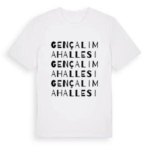 Gençali Mahallesi ordlek t-shirt – ekologisk bomull t-shirt från Pinshirt