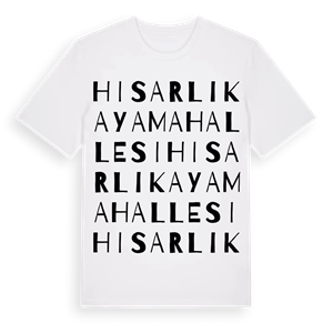 Hisarlıkaya Mahallesi ordlek t-shirt – ekologisk bomull t-shirt från Pinshirt