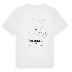 İğceler Mahallesi karta t-shirt – ekologisk bomull t-shirt från Pinshirt
