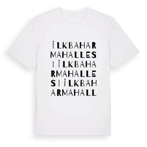 İlkbahar Mahallesi ordlek t-shirt – ekologisk bomull t-shirt från Pinshirt