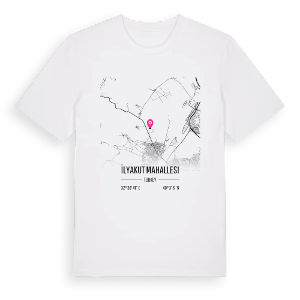 İlyakut Mahallesi karta t-shirt – ekologisk bomull t-shirt från Pinshirt