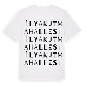 İlyakut Mahallesi ordlek t-shirt – ekologisk bomull t-shirt från Pinshirt