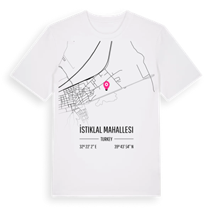 İstiklal Mahallesi karta t-shirt – ekologisk bomull t-shirt från Pinshirt
