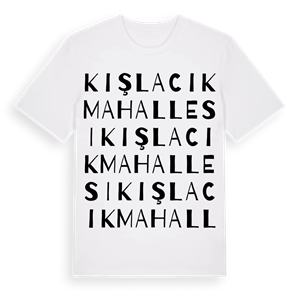 Kışlacık Mahallesi ordlek t-shirt – ekologisk bomull t-shirt från Pinshirt
