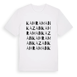 Kahramankazan ordlek t-shirt – ekologisk bomull t-shirt från Pinshirt