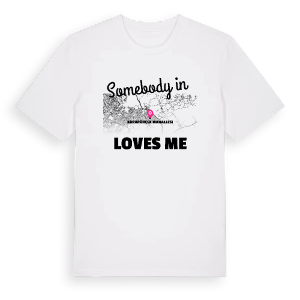 Någon i Karapürçek Mahallesi älskar mig t-shirt – ekologisk bomull t-shirt från Pinshirt