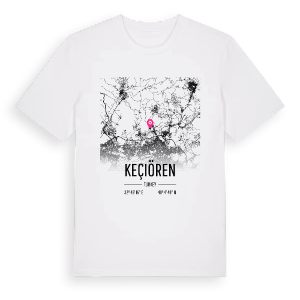 Keçiören karta t-shirt – ekologisk bomull t-shirt från Pinshirt