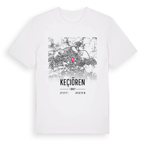Keçiören karta t-shirt – ekologisk bomull t-shirt från Pinshirt