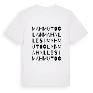 Mahmutoğlan Mahallesi ordlek t-shirt – ekologisk bomull t-shirt från Pinshirt