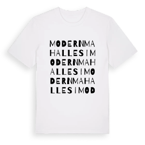 Modern Mahallesi ordlek t-shirt – ekologisk bomull t-shirt från Pinshirt