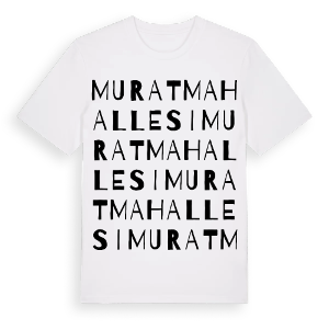 Murat Mahallesi ordlek t-shirt – ekologisk bomull t-shirt från Pinshirt