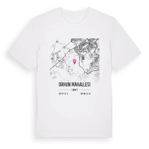 Orhun Mahallesi karta t-shirt – ekologisk bomull t-shirt från Pinshirt