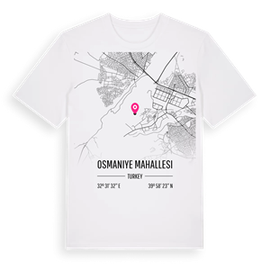 Osmaniye Mahallesi karta t-shirt – ekologisk bomull t-shirt från Pinshirt