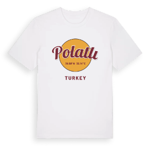 Polatlı cirkel t-shirt – ekologisk bomull t-shirt från Pinshirt